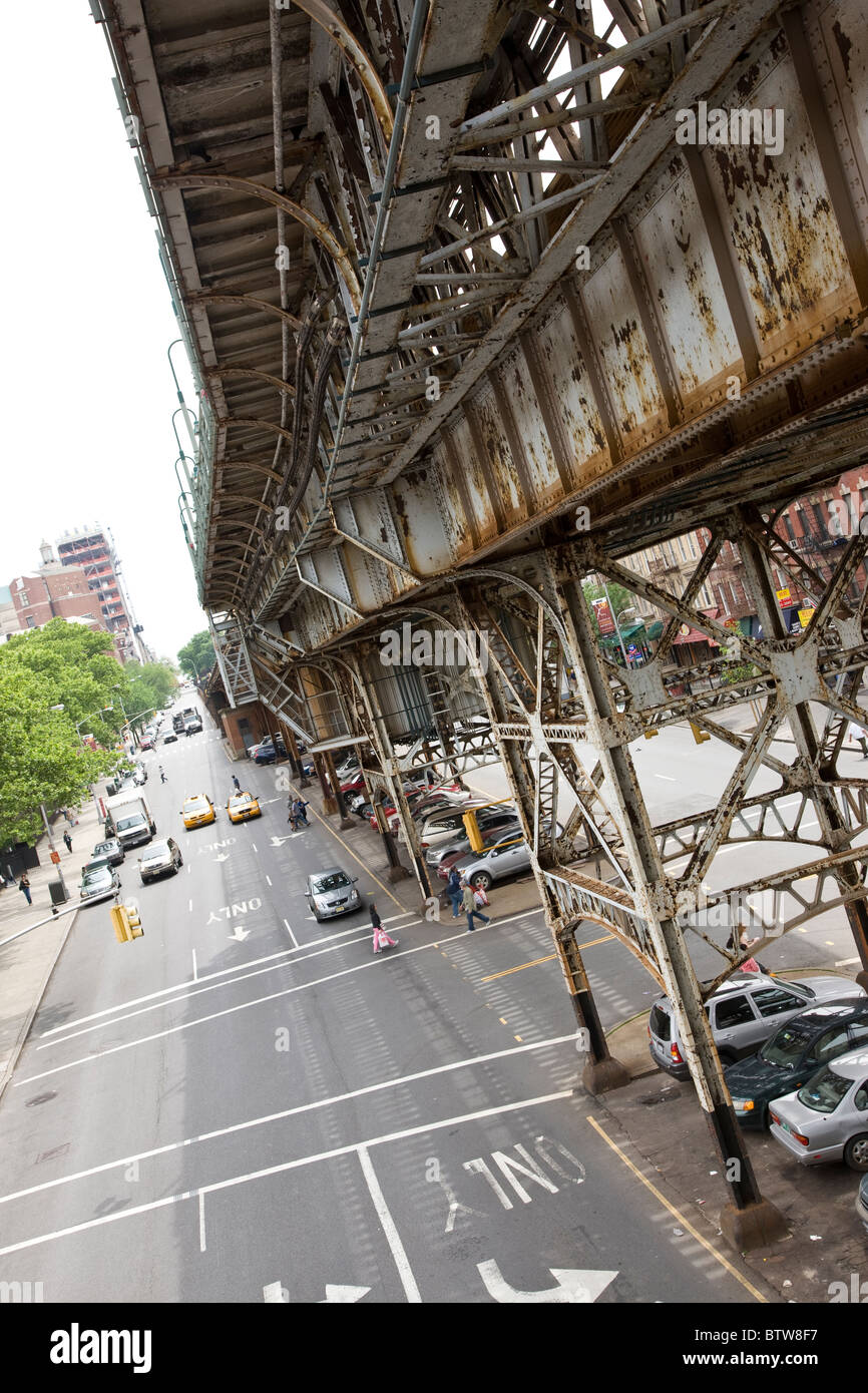 Uptown 125th Street Subway station Stock Photo Alamy