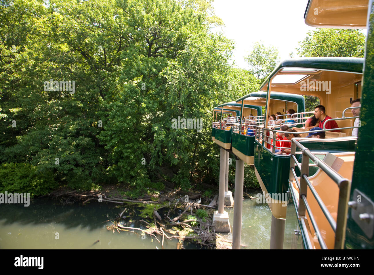 Wild Asia Monorail in the Bronx Zoo Stock Photo - Alamy