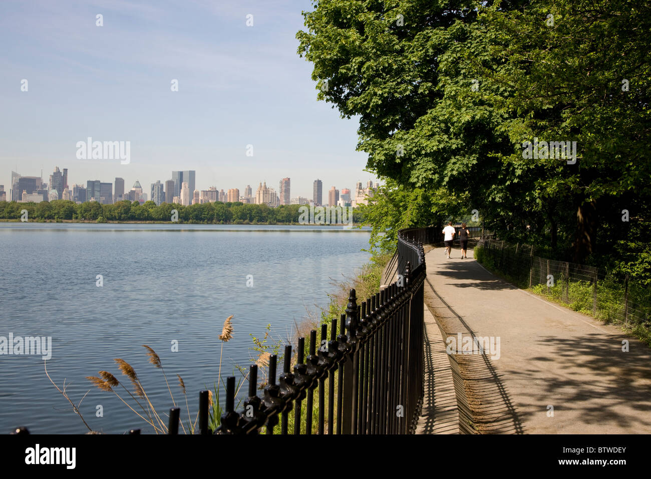 Central Park Reservoir Stock Photo Alamy