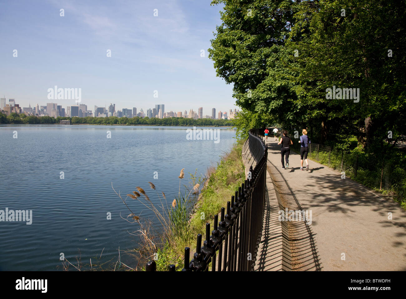 Central Park Reservoir Stock Photo Alamy