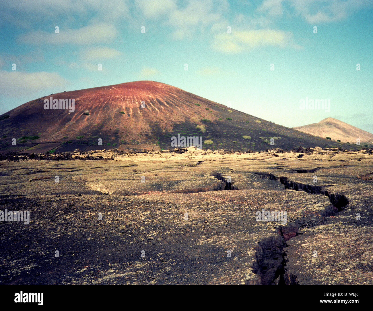 Lanzarote – a Spanish island in the Atlantic Ocean – is the easternmost of the autonomous Canary Islands Stock Photo
