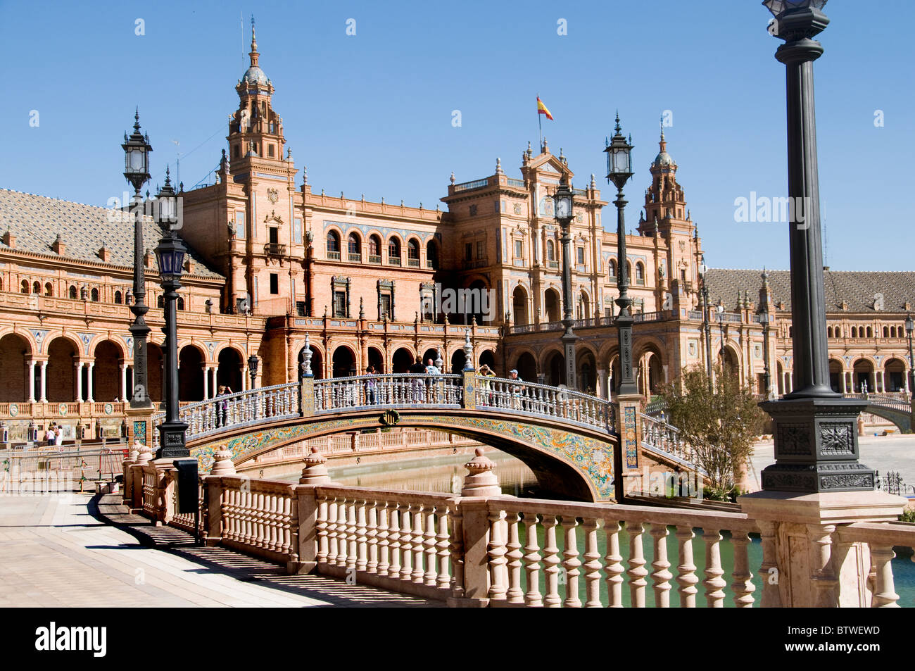 Plaza de Espana Seville Spain Andalusia Stock Photo - Alamy