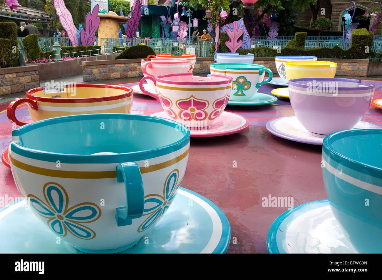 Tea Cup ride at Disneyland Amusement Park, Anaheim, California USA Stock  Photo - Alamy