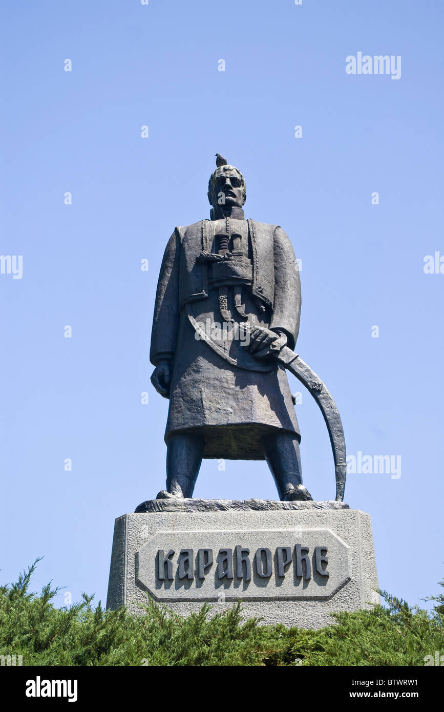Karadjordje,statue of Serbian political leader, Belgrade,Serbia Stock Photo