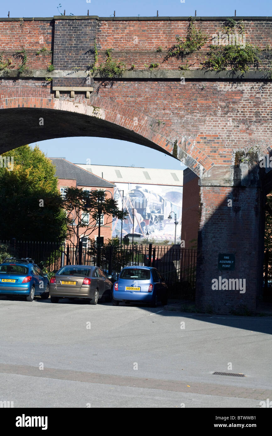 Mural painted at Manchester Museum of Science and Industry MOSI taken ...