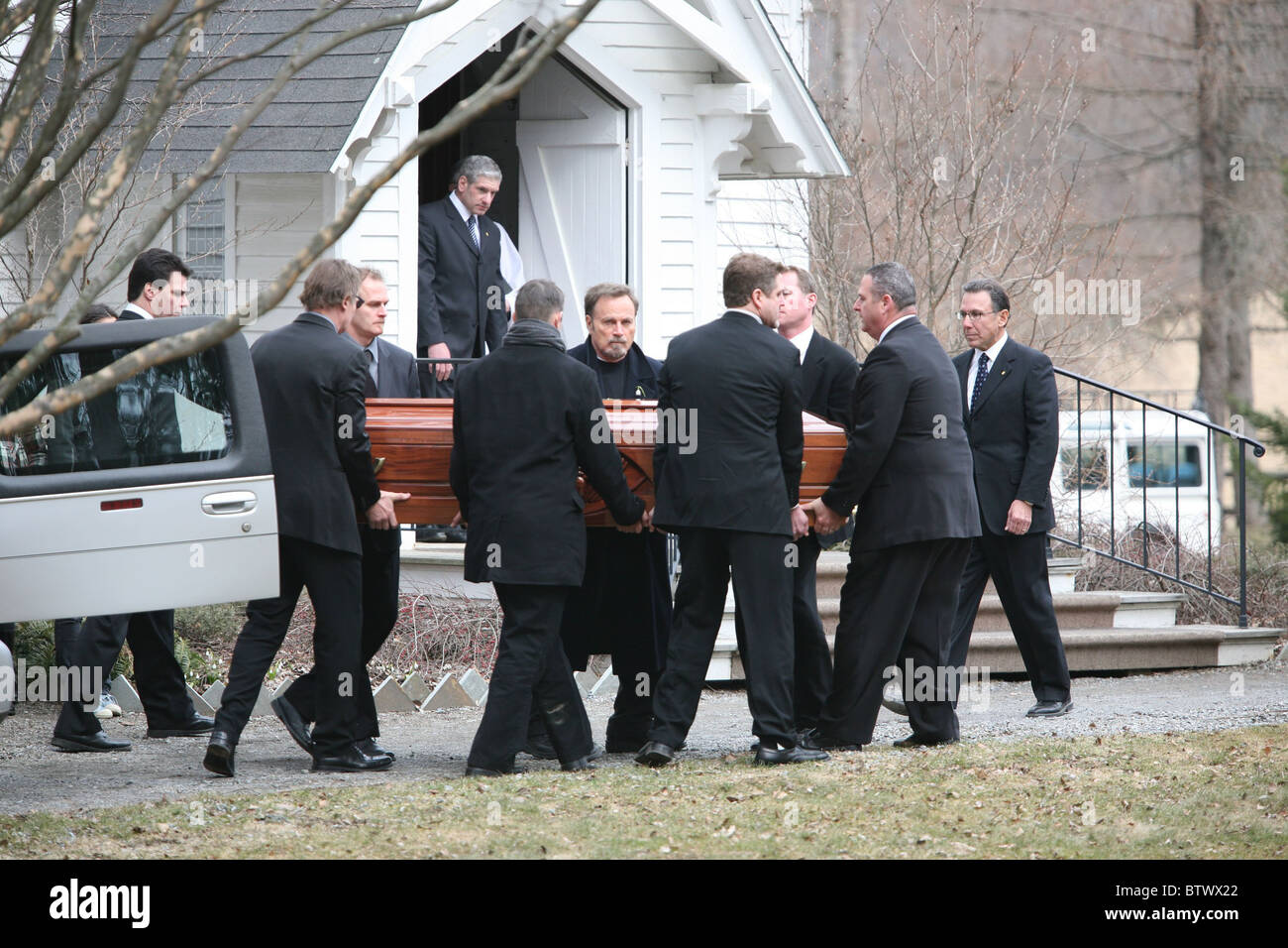 Funeral Service for Natasha Richardson Stock Photo