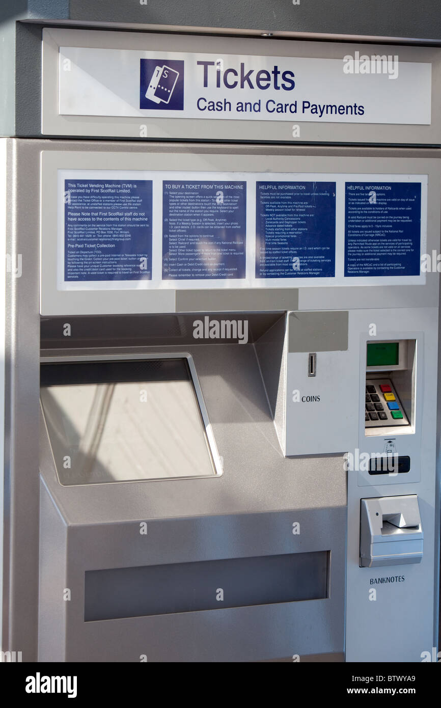 Ticket machine scotland hi-res stock photography and images - Alamy