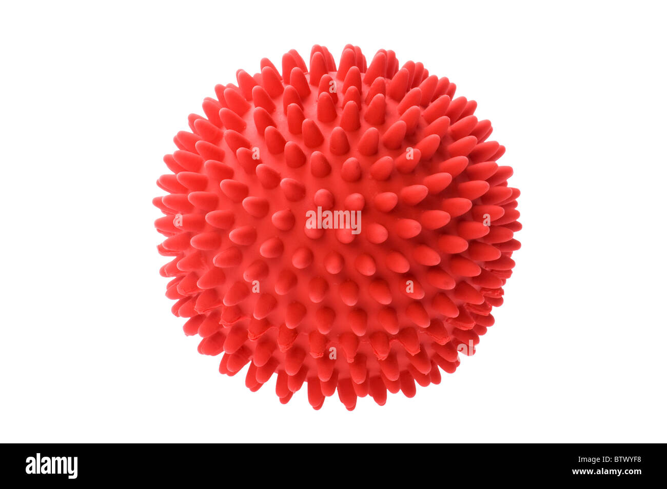 object on white - ball toy for dog close up Stock Photo