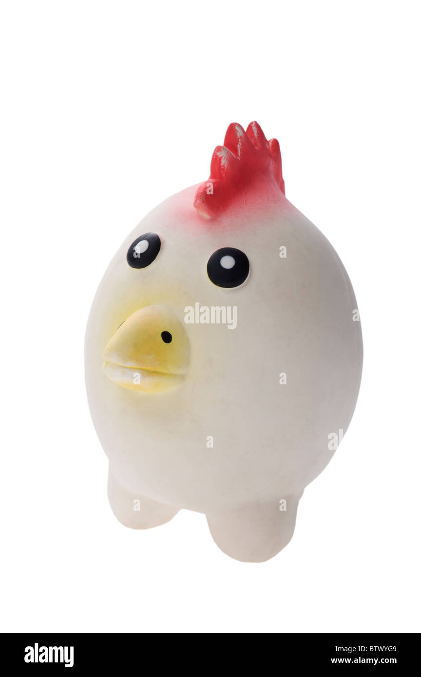 plastic chicken dog toy