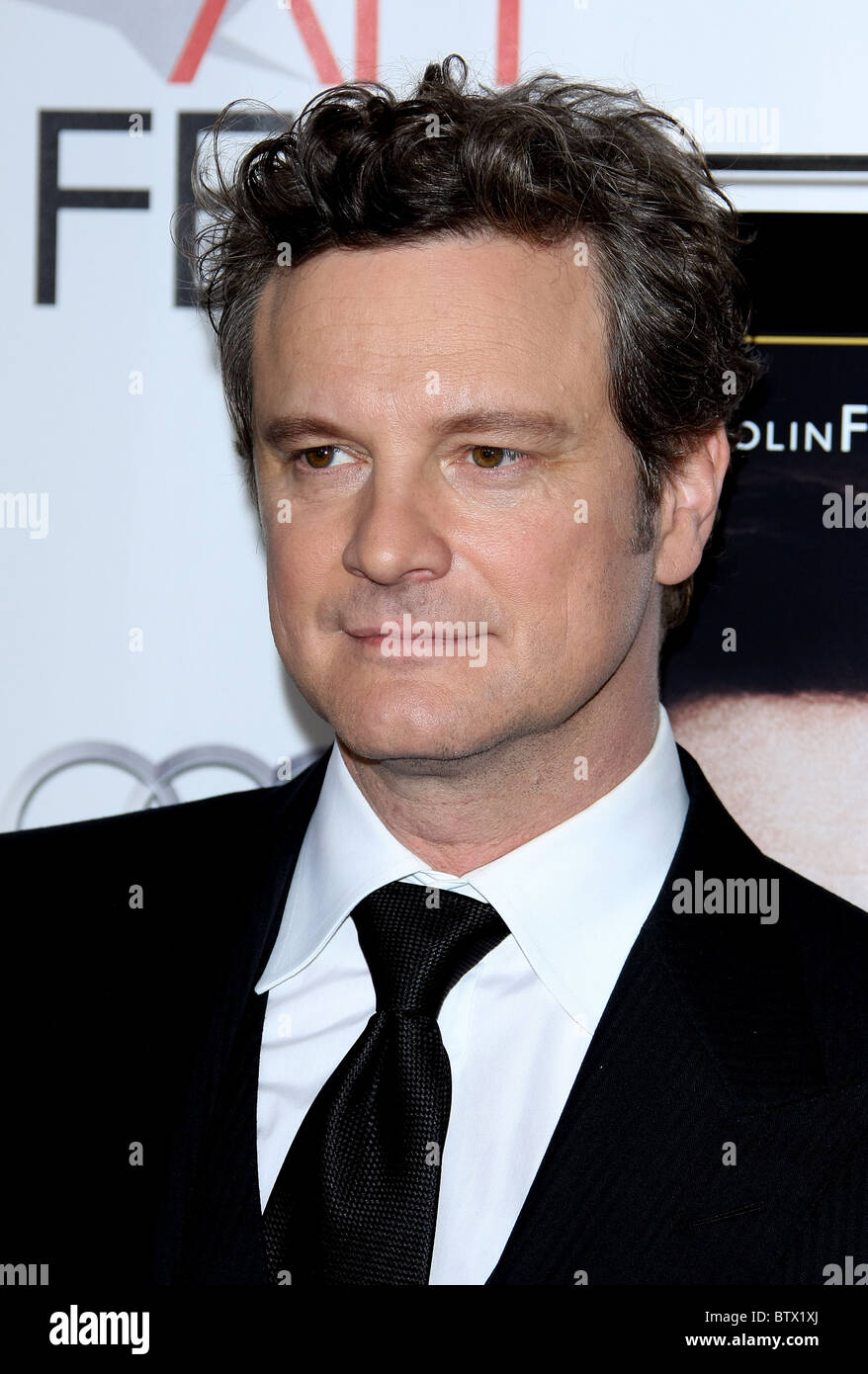 COLIN FIRTH THE KING'S SPEECH ENSEMBLE TRIBUTE. AFI FEST 2010 HOLLYWOOD LOS ANGELES CALIFORNIA USA 05 November 2010 Stock Photo