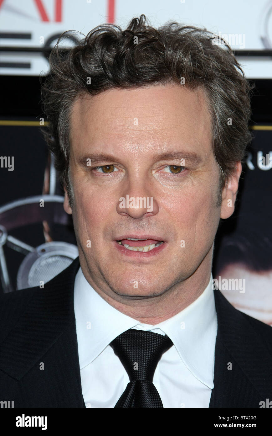 COLIN FIRTH THE KING'S SPEECH ENSEMBLE TRIBUTE. AFI FEST 2010 HOLLYWOOD LOS ANGELES CALIFORNIA USA 05 November 2010 Stock Photo