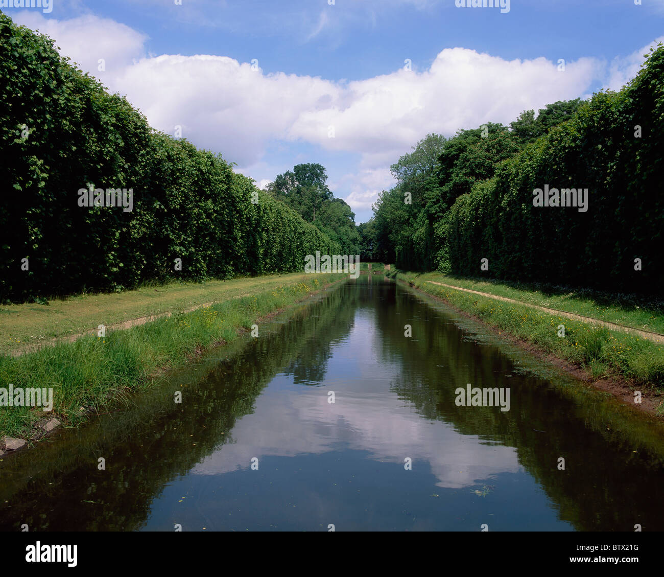 Canal, Co Antrim, Ireland; Canal During Summer Stock Photo