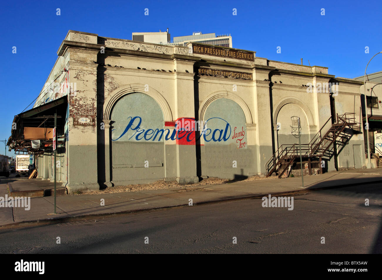 The Gansevoort Meat Packing market building in the meat packing district of lower Manhattan New York City Stock Photo