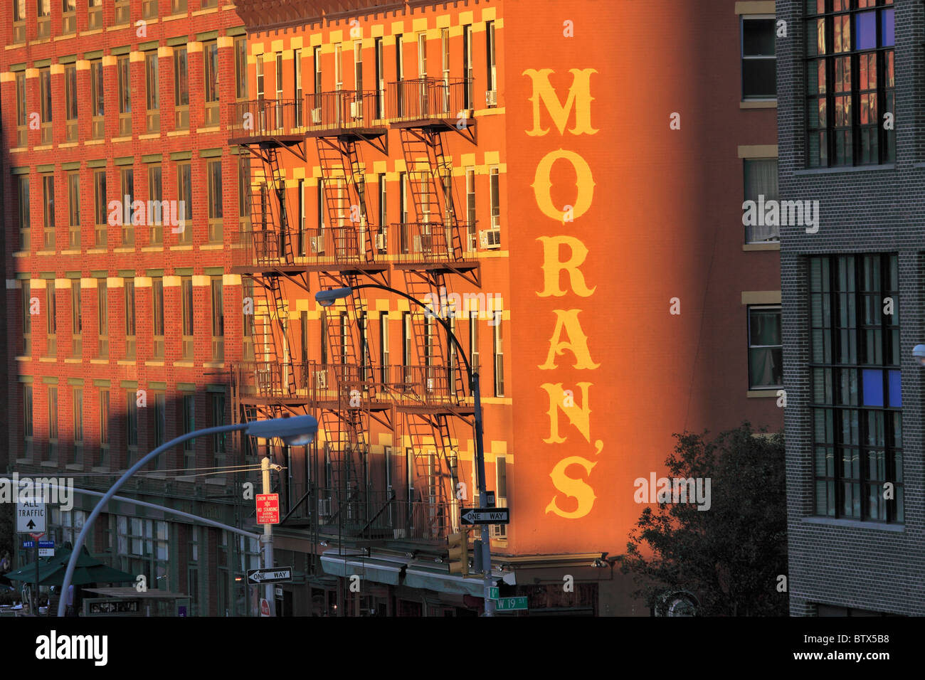 Residential apartment buildings lower Manhattan New York City Stock