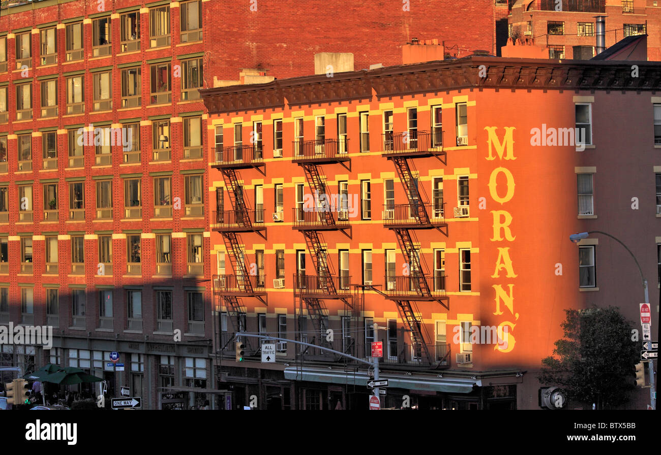 Residential apartment buildings in lower Manhattan New York City Stock