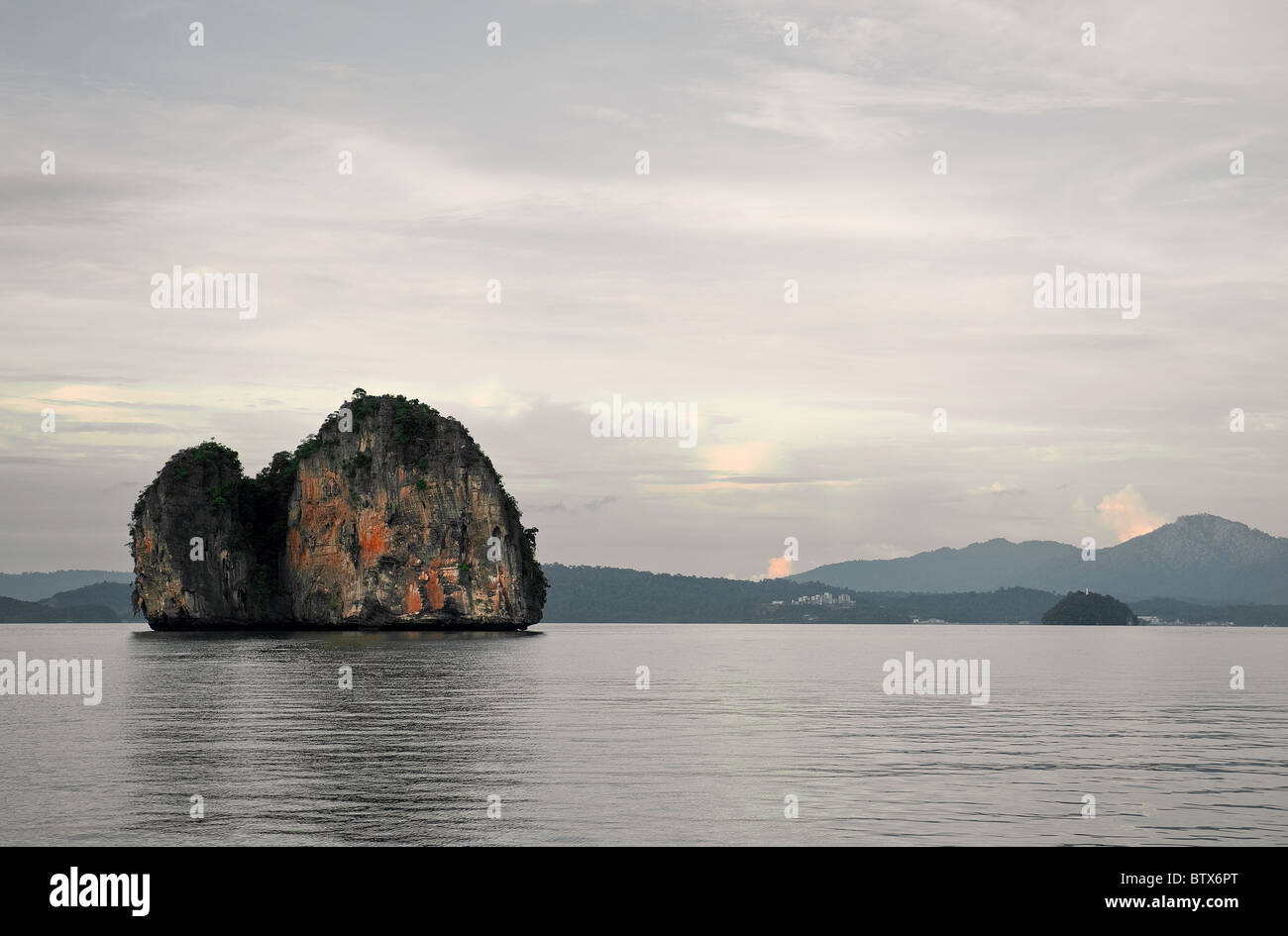 An island off the coast of Langkawi in the Andaman Sea.  Photo by Gordon Scammell Stock Photo