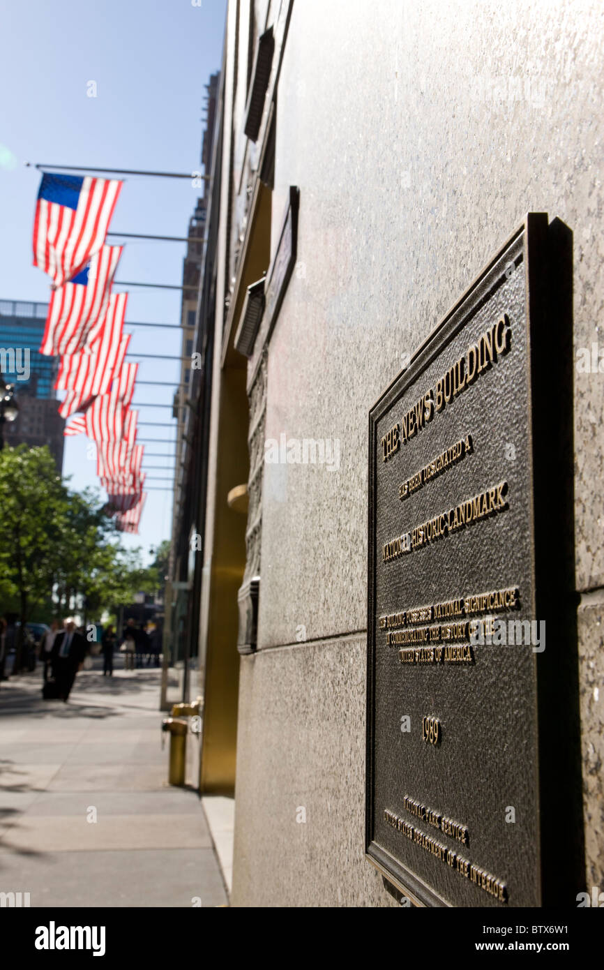 Daily News Building Stock Photo
