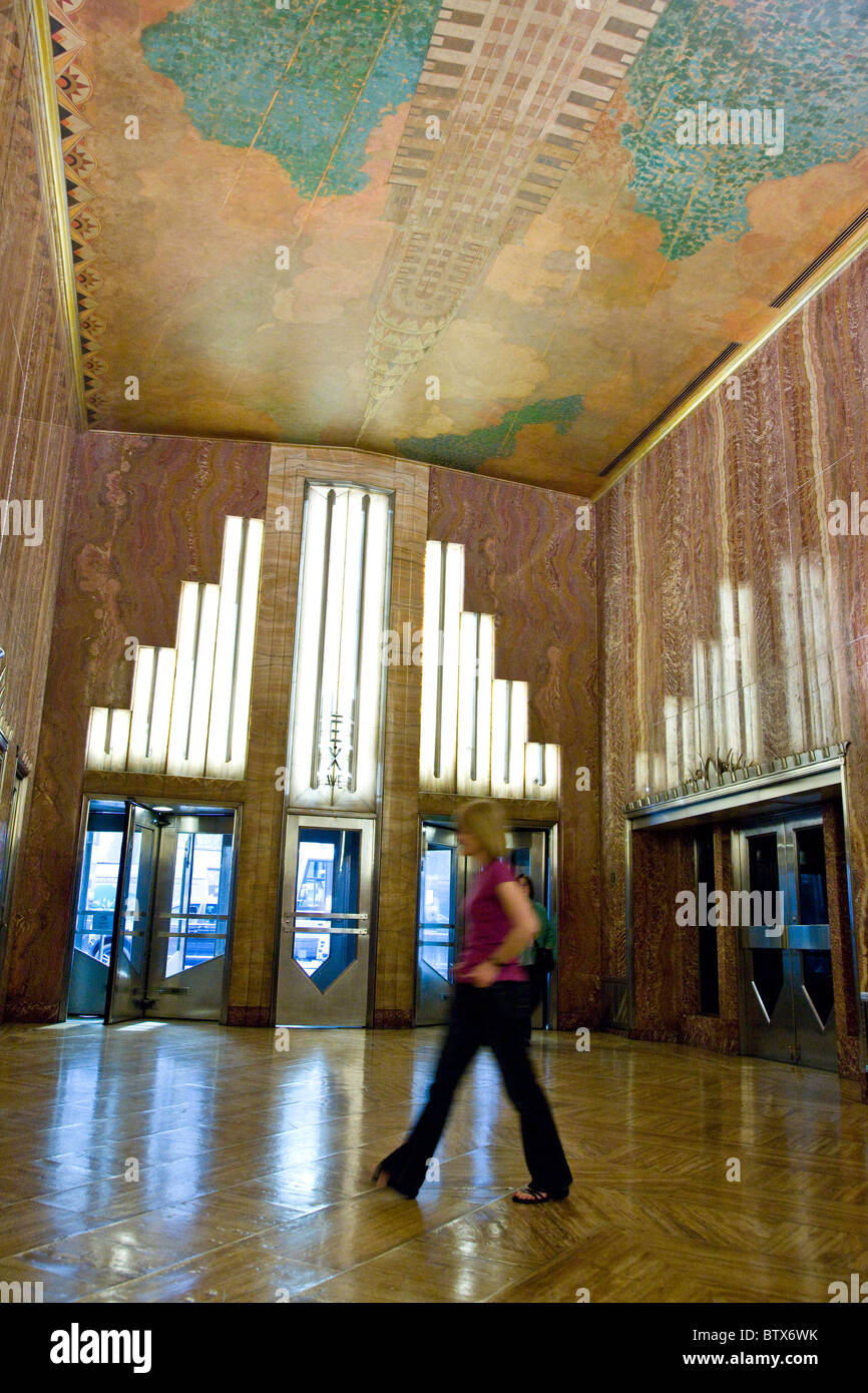 Interior Of The Chrysler Building New York Stock Photo Alamy