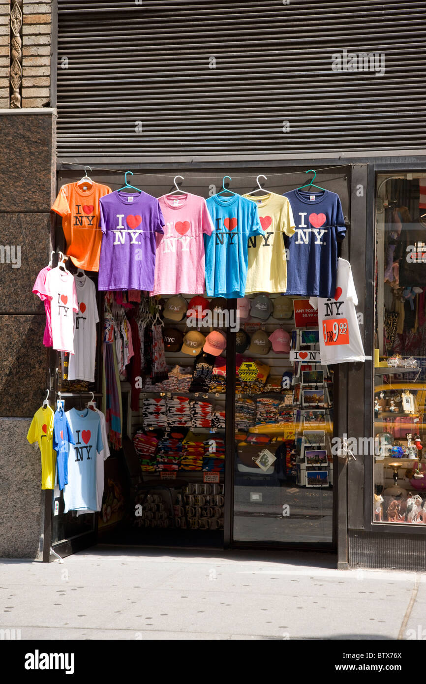 I love New York t-shirts Stock Photo