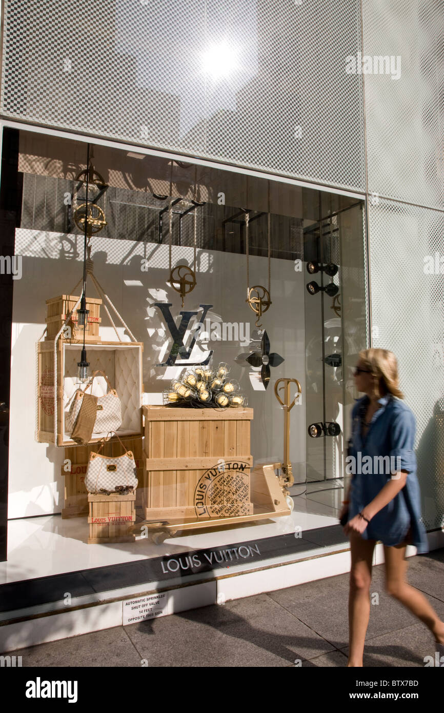 DARJEELING Luggage In Louis Vuitton Display Window