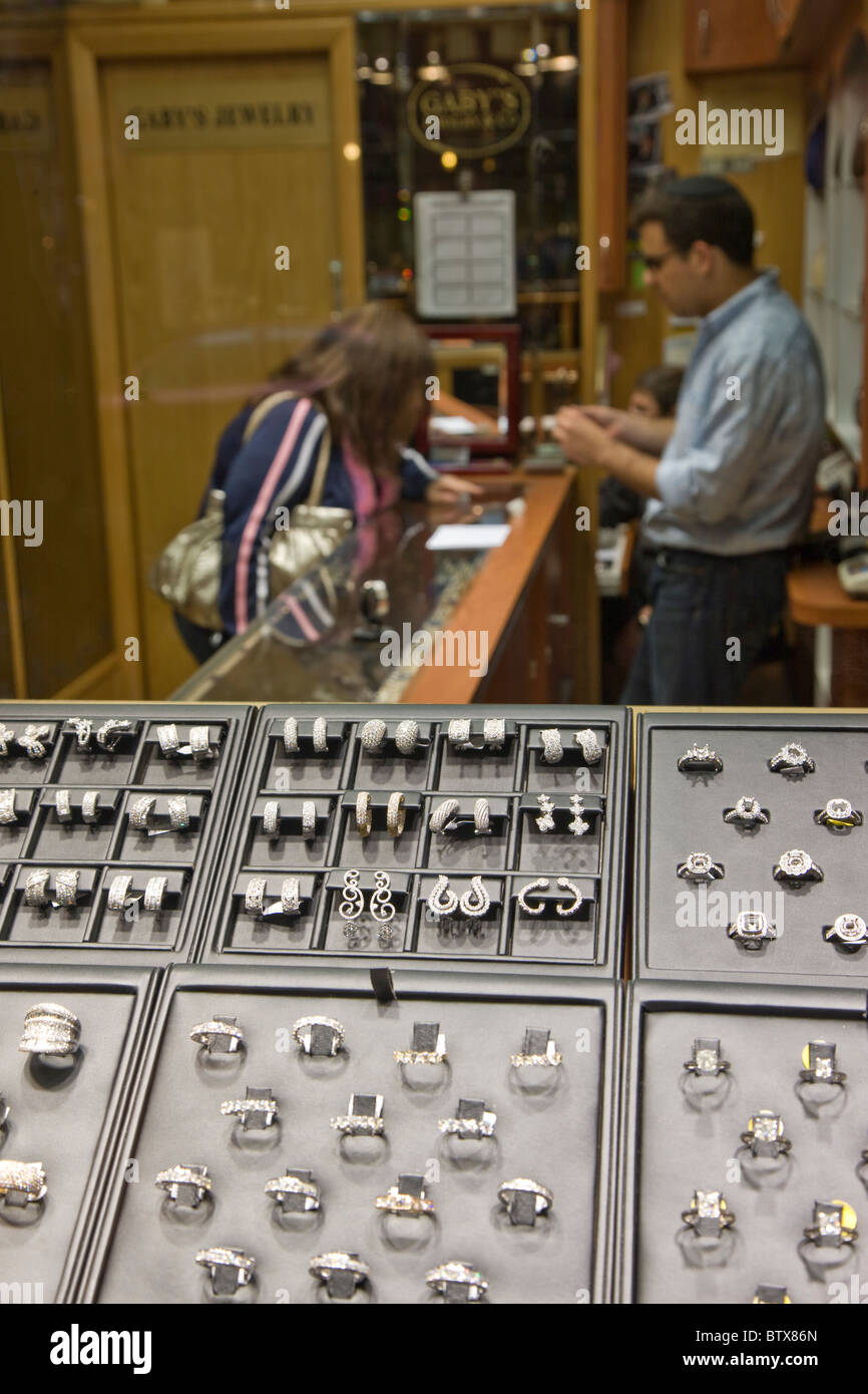 Diamond District on West 47th Street Stock Photo