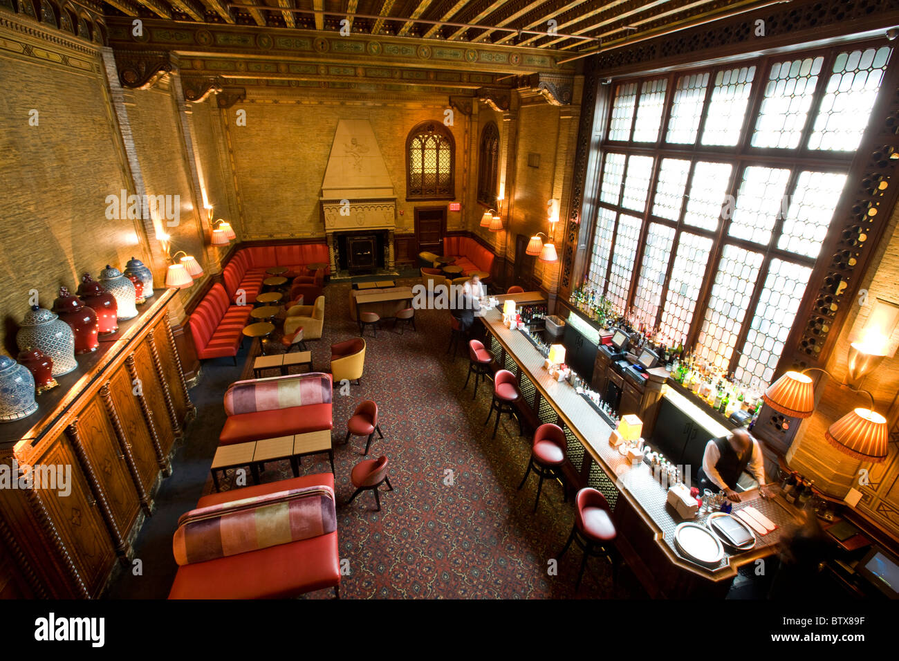 Campbell Apartment cocktail bar at Grand Central Station Stock Photo