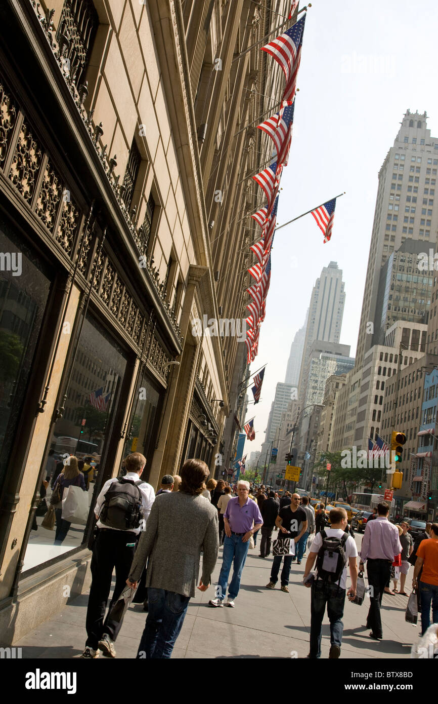 Saks on Fifth Avenue Stock Photo