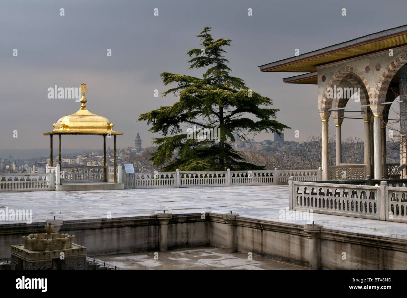 Baghdad and Iftariye pavilions,Topkapi palace,istanbul,Turkey Stock Photo