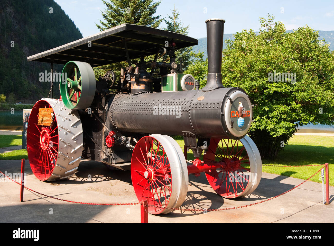 1915 65 Horsepower Case steam tractor, located at Three valley Motel, Three Valley Gap, British