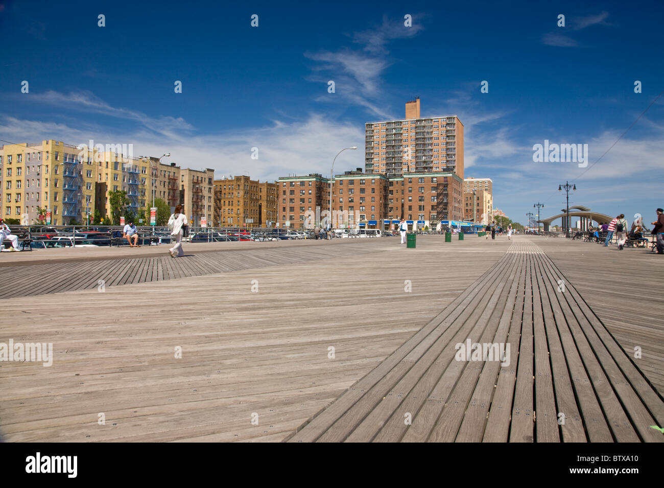 Brighton Beach in Brooklyn Stock Photo Alamy