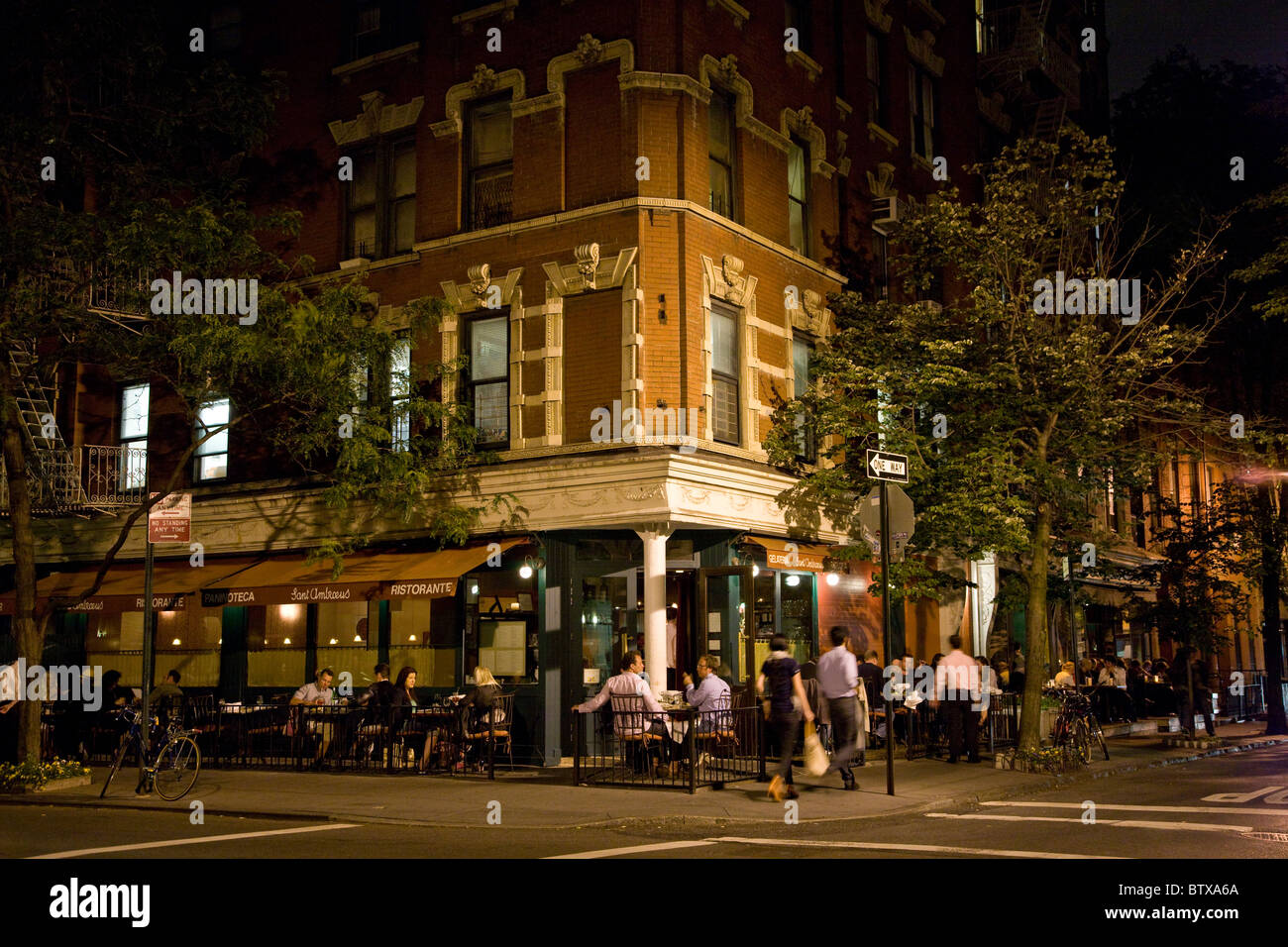 Sant Ambroeus Italian Restaurant, Greenwich Village Stock Photo Alamy