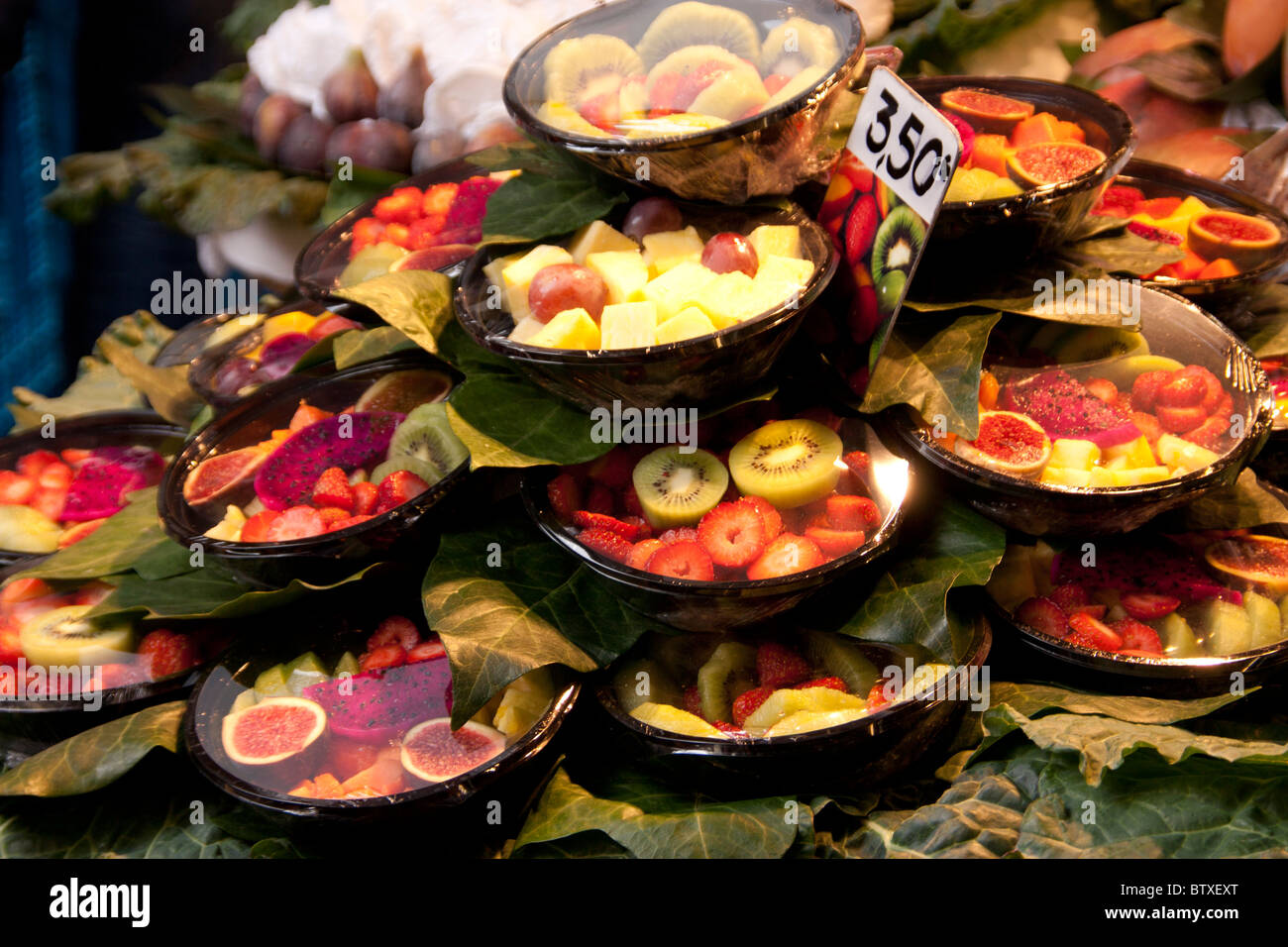 bowl of fruit salad,barcelona Stock Photo Alamy