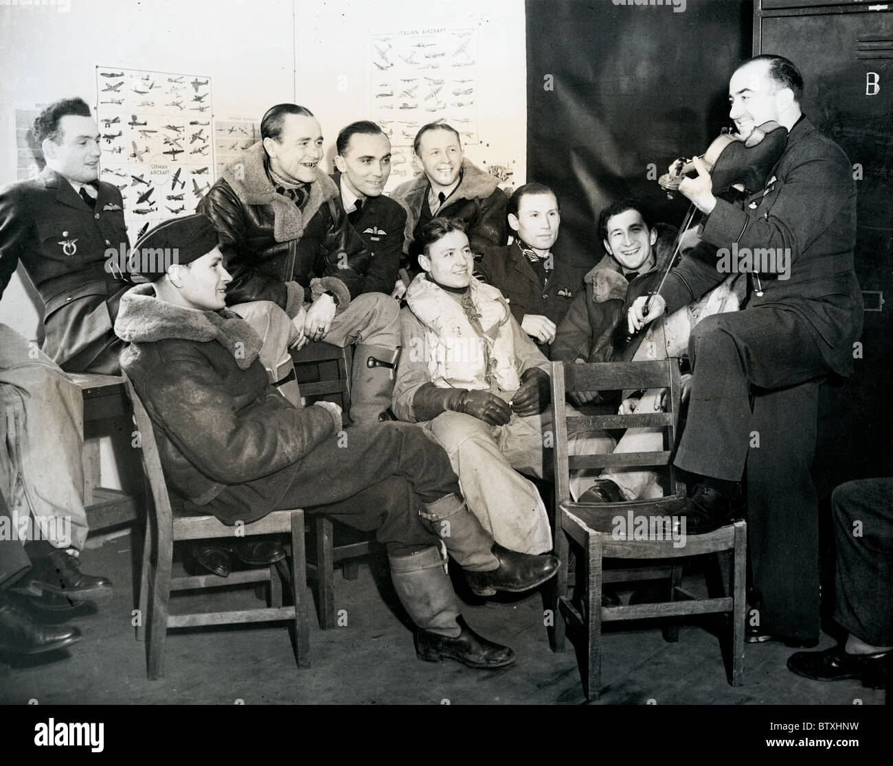 The Czech RAF Air Squadron WW2 Stock Photo