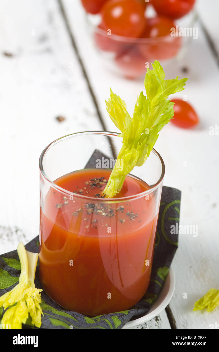 juice of tomatoes Stock Photo