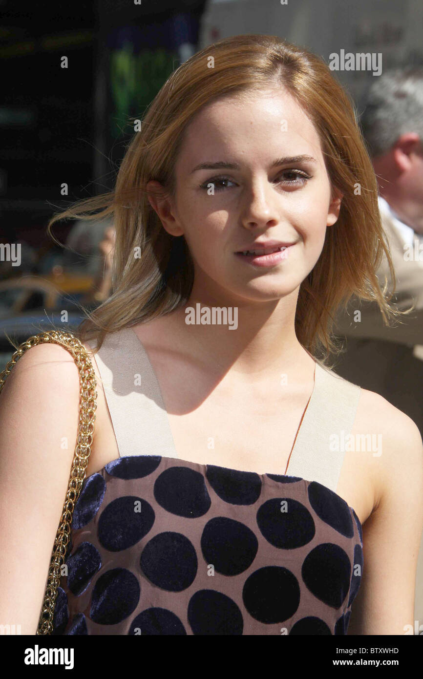 Emma Watson at The Late Show with David Letterman Stock Photo