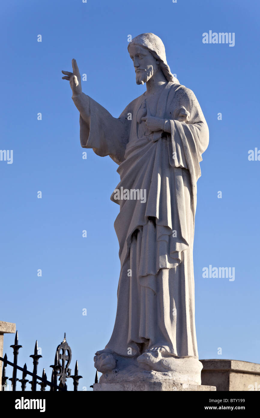 Statue of Jesus Christ at the NotreDame de la Garde, Marseille, France