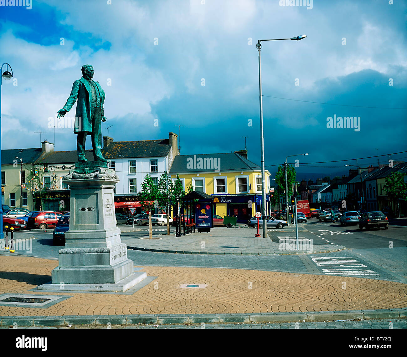 Mitchelstown, Co Cork, Ireland; Statue Of John Mandeville Stock Photo
