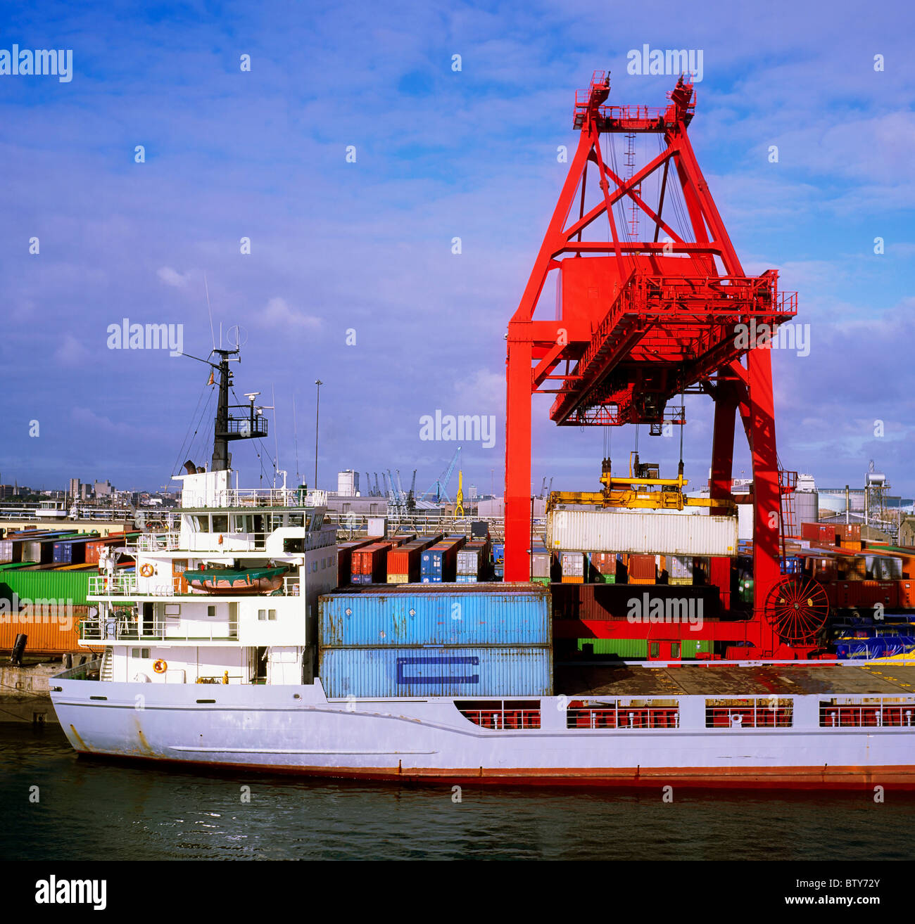 Dublin, Co Dublin, Ireland; Container Dock Stock Photo - Alamy