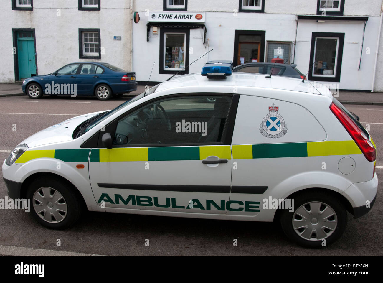 Scottish Ambulance Service Liveried Ford Fiesta Van Ambulance Vehicle Stock Photo