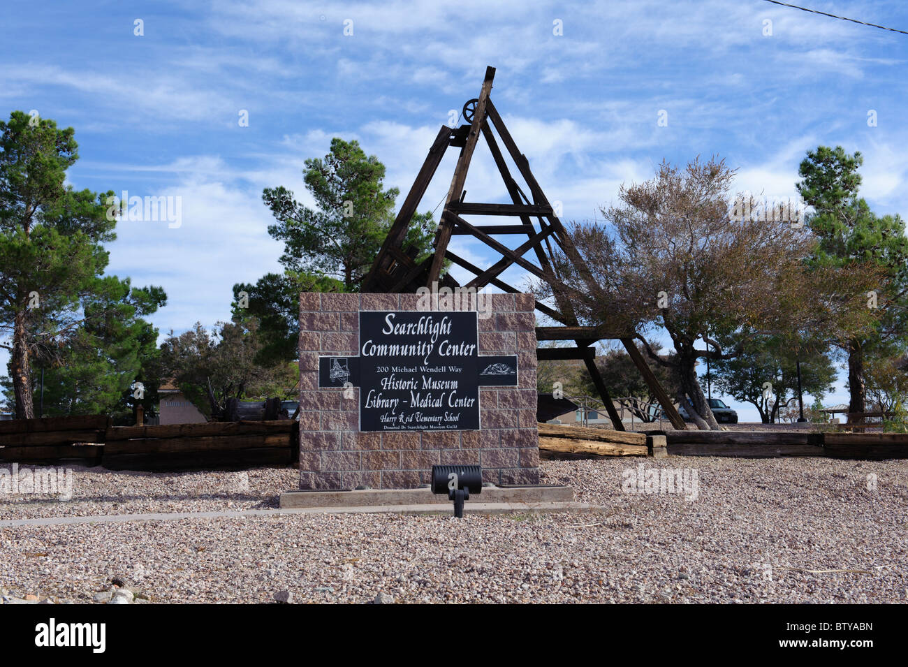 Searchlight Nevada Community Center Stock Photo Alamy