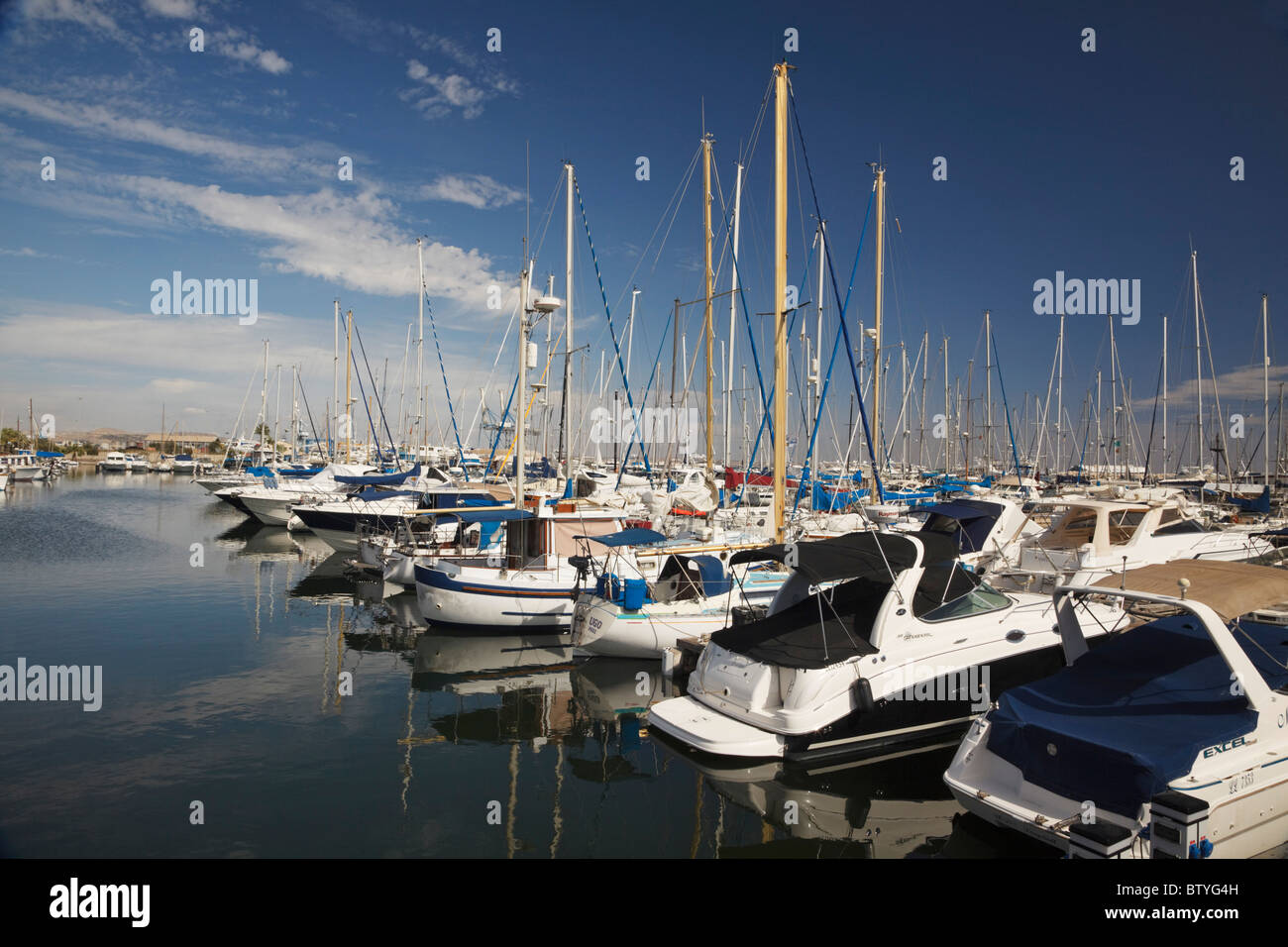 Boats at berthed at Larnaca Kition Marina, Cyprus Stock Photo - Alamy