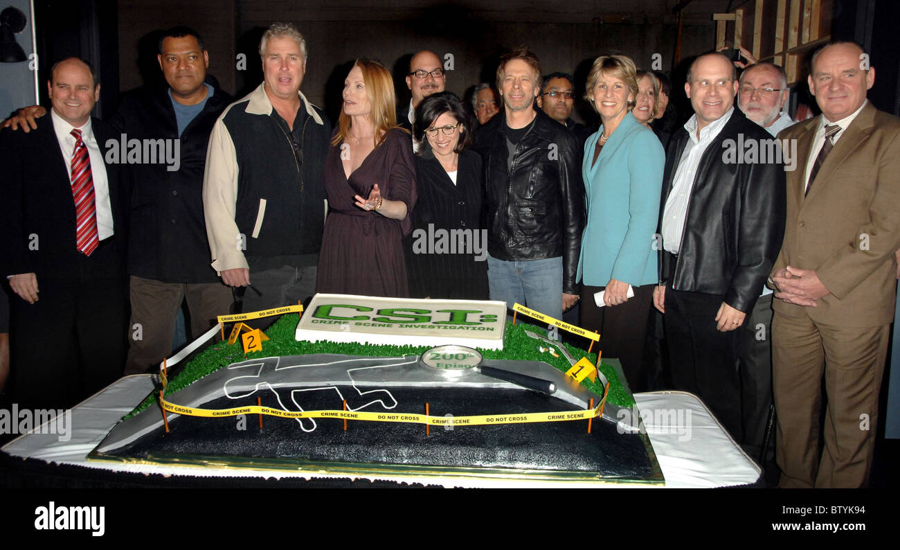 CSI: Crime Scene Investigation Celebrates It's 200th Episode Stock Photo