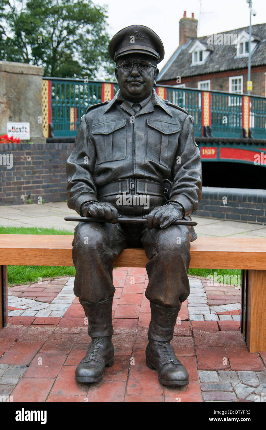 Bronze sculpture of Captain Mainwaring from Dads Army, played by Arthur ...