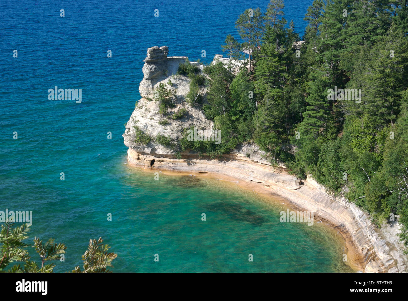Miners Castle, Pictured Rocks National Lakeshore, Munising, MI Stock Photo Alamy