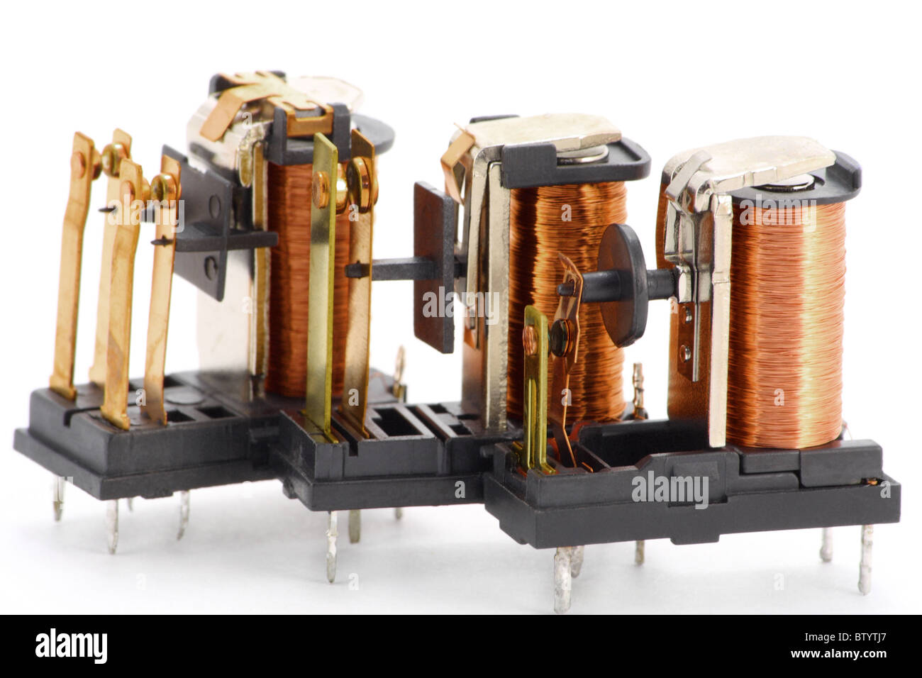 The electric switching relay Stock Photo Circuit Diagram