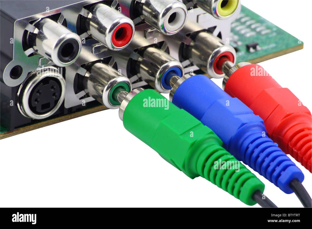 RGB video connectors Stock Photo Alamy