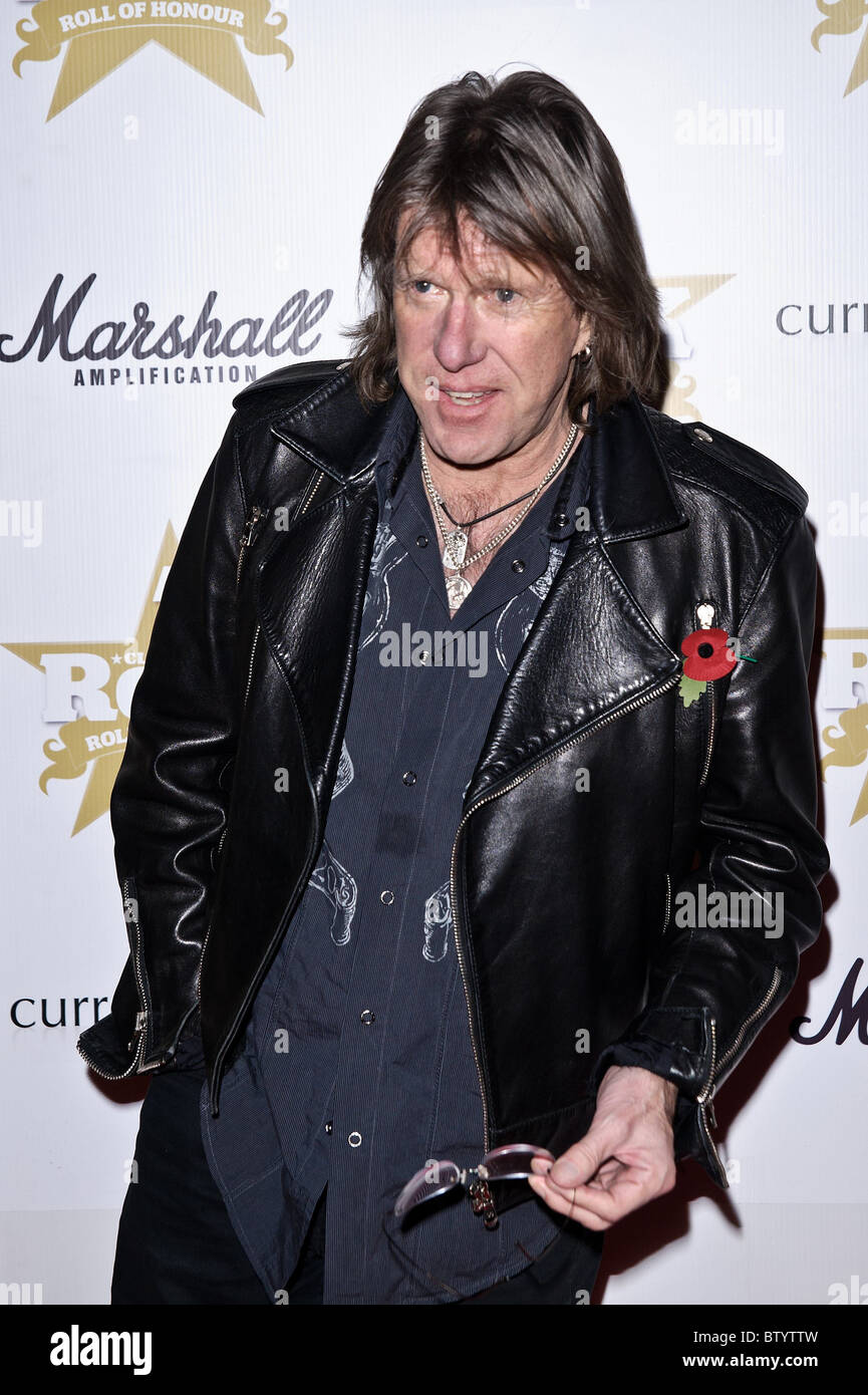 Keith Emerson arrives at Marshall Classic Rock Roll of Honour Awards at The Roundhouse, Camden Town, 10 November 2010 Stock Photo