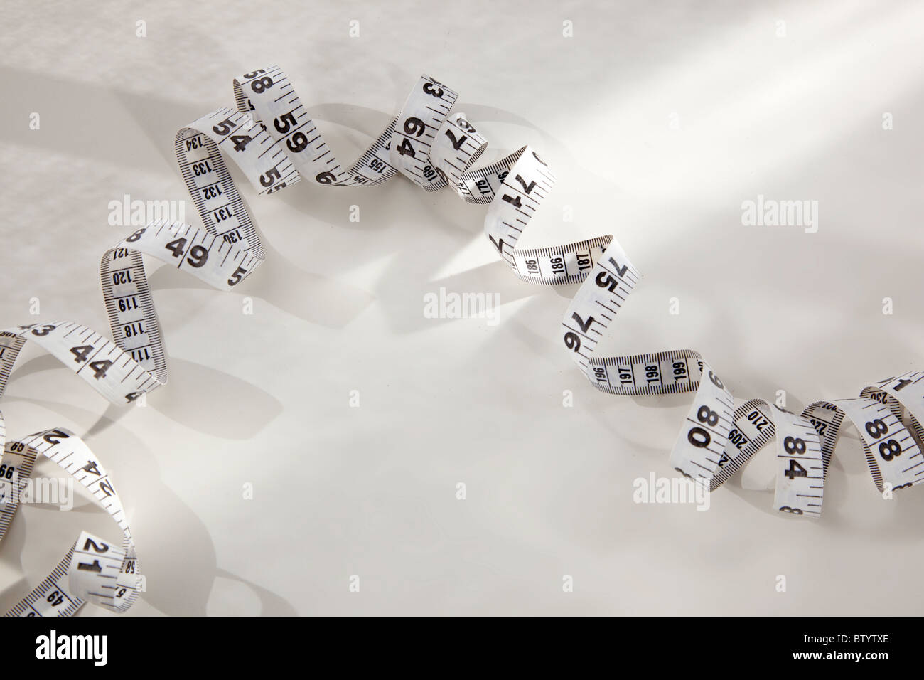 measuring tape curly Stock Photo