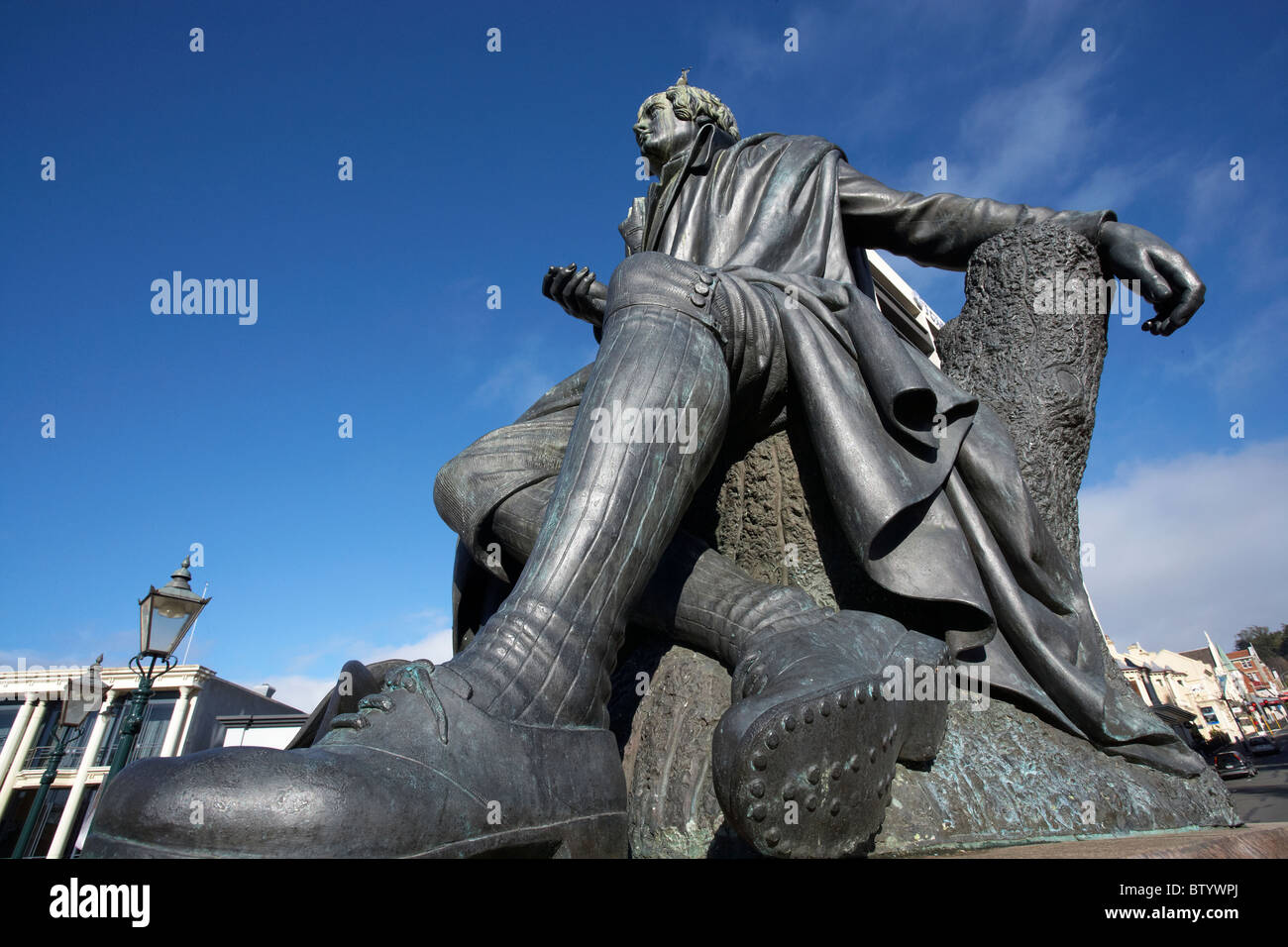 Robert Burns Statue, Octagon, Dunedin, Otago, South Island, New Zealand