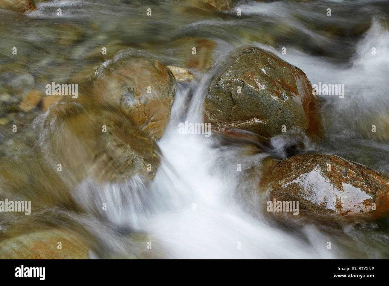 Parsons Creek, Ohau, Mackenzie Country, Canterbury, South Island, New Zealand Stock Photo